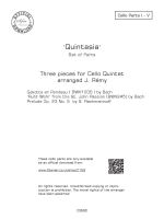 Quintasia - 3 pieces for Cello Quintet