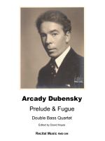 Prelude & Fugue for Double Bass Quartet