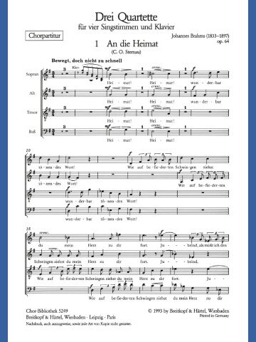 3 Quartets Op. 64