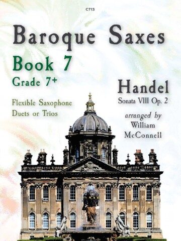 Image for sheet music publication Baroque Saxes Book 7 is of Castle Howard in York. The publication number on the image is C713.